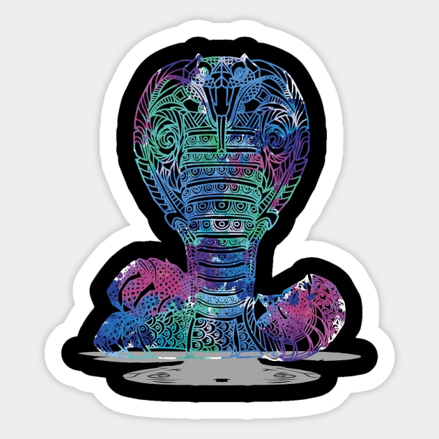 Cobra Reptile Animal Gift Snake Sticker by shirtsyoulike